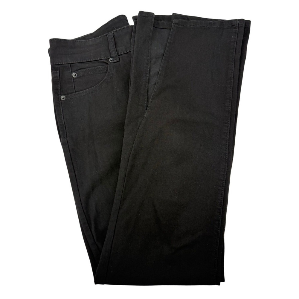 OAT New York High‎ Rise Slit Bootcut Jeans Womens Size 29 Black City Chic